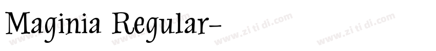 Maginia Regular字体转换